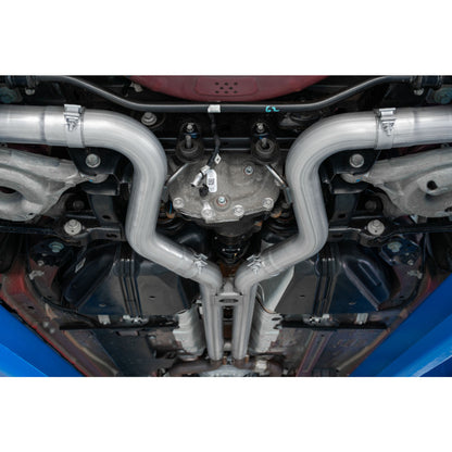 MBRP 2018-2023 Ford Mustang GT 5.0L 3in Cat-Back Exhaust Street Profile Quad Rear Exit - S7205AL MBRP