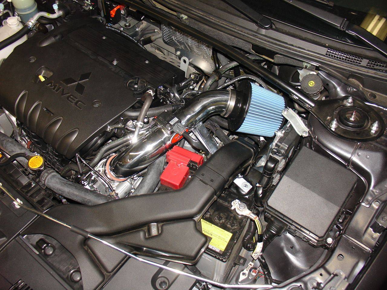 INJEN 2009-2015 Mitsubishi Lancer L4-2.4L SP SHORT RAM COLD AIR INTAKE SYSTEM (BLACK) - SP1838BLK