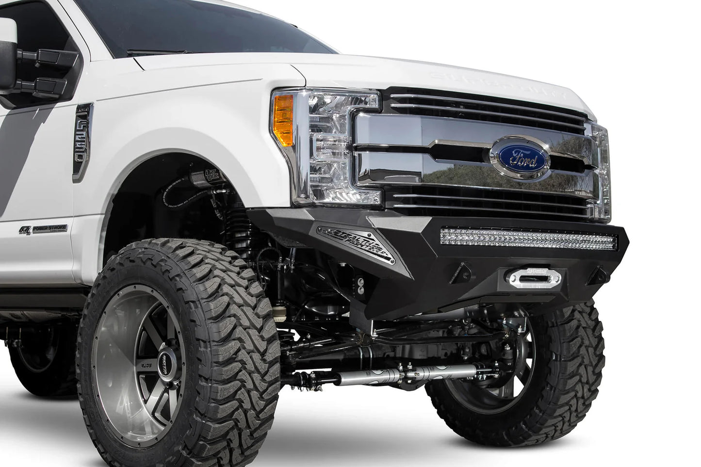 Addictive Desert Designs 2017-2022 Ford Super Duty Stealth Fighter Winch Front Bumper - Addictive Desert Designs