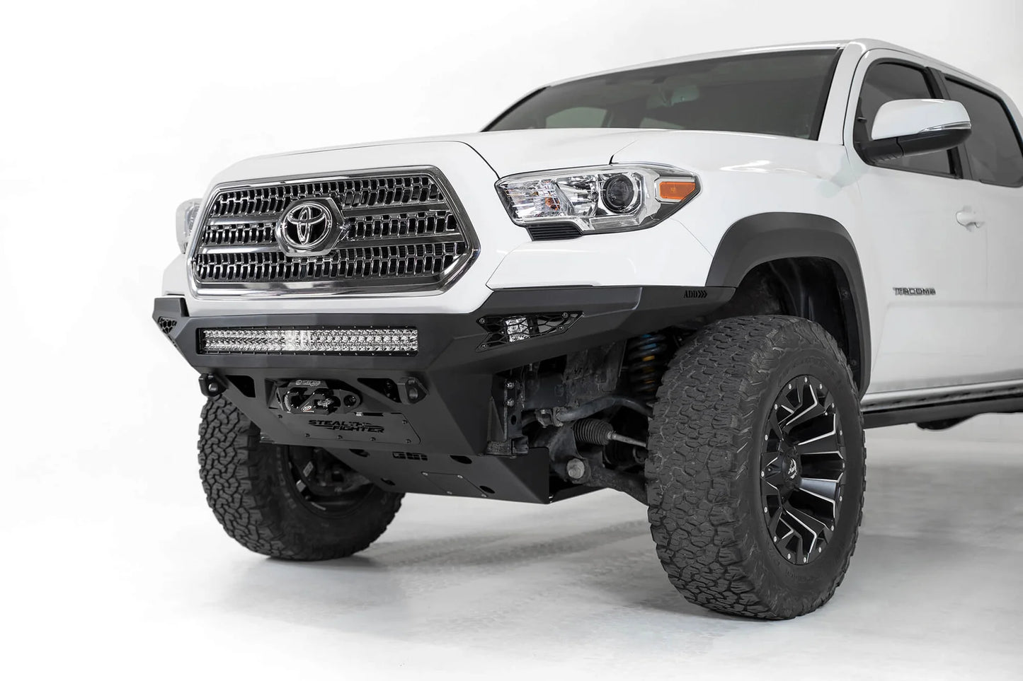 Addictive Desert Designs 2016-2023 Toyota Tacoma Stealth Fighter Winch Front Bumper - F681202200103 Addictive Desert Designs