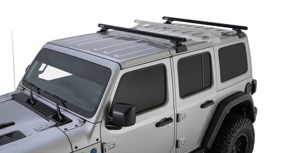 Rhino-Rack 18-21 Jeep Wrangler 4 Door SUV Heavy Duty RCL 2 Bar Backbone Roof Rack - JB0880