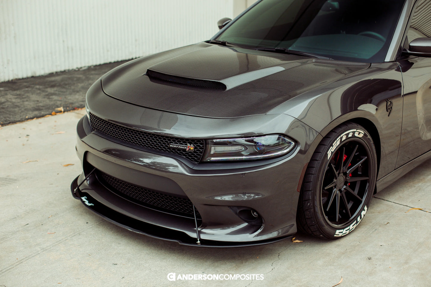 Anderson Composites 15-23 Dodge Charger Type-DM (Demon Style) Carbon Fiber Hood AC-HD15DGCR-DM