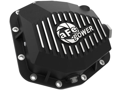 AFE 20-21 Jeep Gladiator (Dana M220) Pro Series Rear Differential Cover Black w/ Machined Fins - 46-71190B