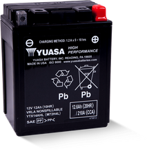 Load image into Gallery viewer, Yuasa YTX14AHL Maintenance Free AGM 12 Volt Battery