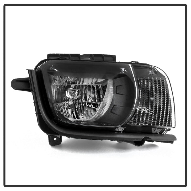 xTune 10-13 Chevrolet Camaro OEM Style Halogen Headlights - Black (HD-JH-CCAM10-OE-BK) SPYDER