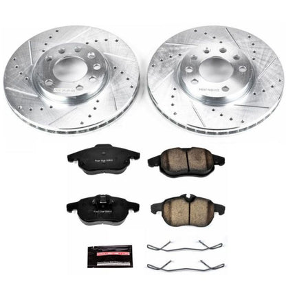 Power Stop 03-11 Saab 9-3 Front Z23 Evolution Sport Brake Kit PowerStop
