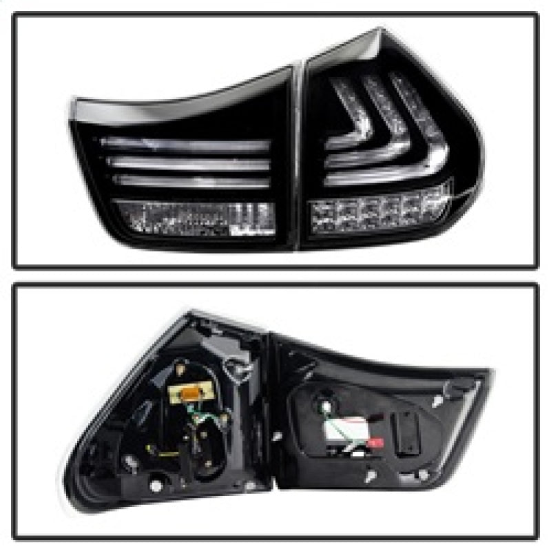 Spyder Lexus RX330/RX350 04-09 LED Tail Lights Black ALT-YD-LRX04-LED-BK SPYDER