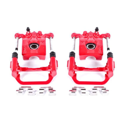Power Stop 02-06 Nissan Altima Rear Red Calipers w/Brackets - Pair PowerStop