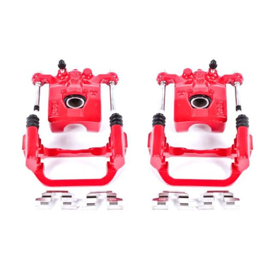 Power Stop 02-06 Nissan Altima Rear Red Calipers w/Brackets - Pair PowerStop