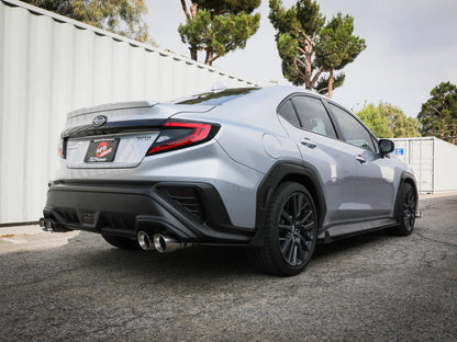 aFe POWER Takeda 3in to 2-1/2in 304 SS Cat-Back Exhaust w/ Polished Tips 22-23 Subaru WRX H4-2.4L(t) aFe