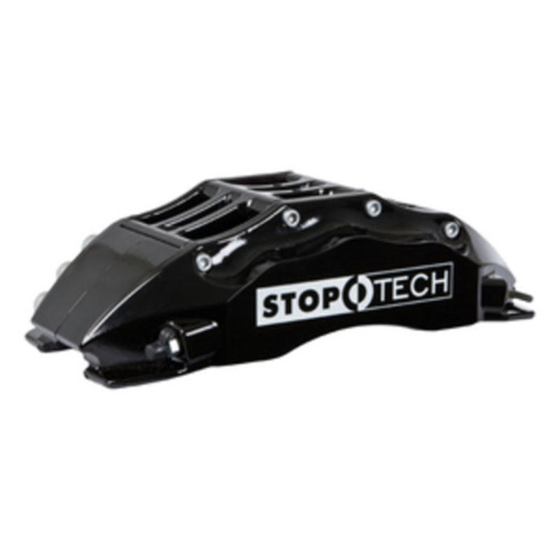 StopTech 08-10 Audi S5 Front BBK w/ Black ST-60 Calipers Slotted 380x32mm Rotors Pads Lines Stoptech