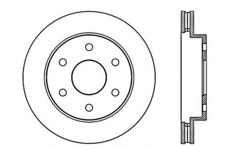 StopTech Drilled Sport Brake Rotor Stoptech