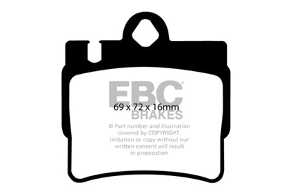 EBC Ultimax2 Rear Brake Pads - UD848 EBC