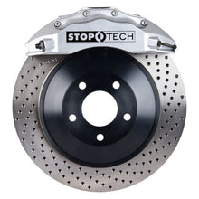 Load image into Gallery viewer, StopTech 08-13 Toyota Land Cruiser Front BBK w/ Silver ST-65 Calipers Drilled 380x35mm Rotor