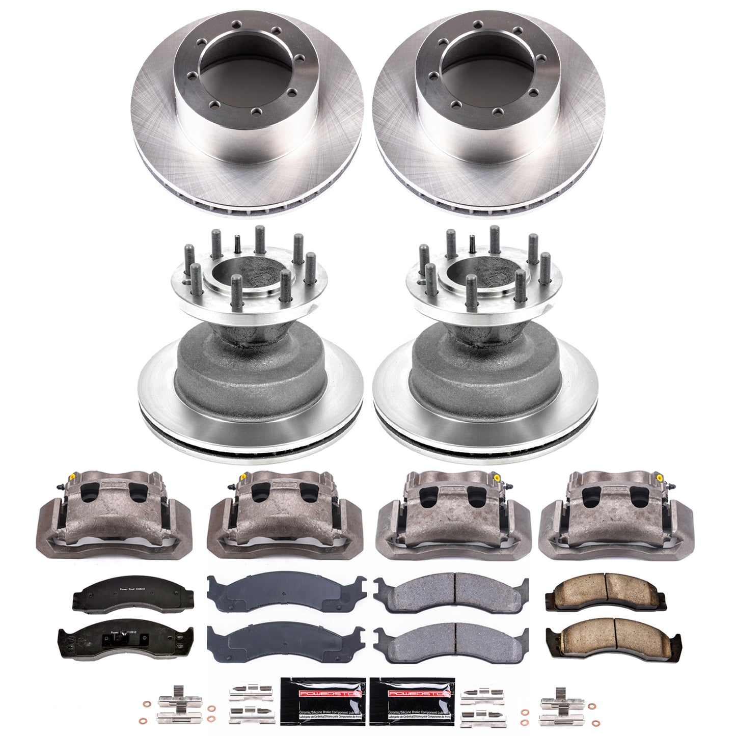 Power Stop 05-07 Ford E-450 Super Duty Front and Rear Autospecialty Kit w/Calipers
