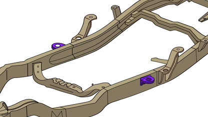 Rust Buster 1994-2004 Chevy S10 & GMC Sonoma Center Cab Mount