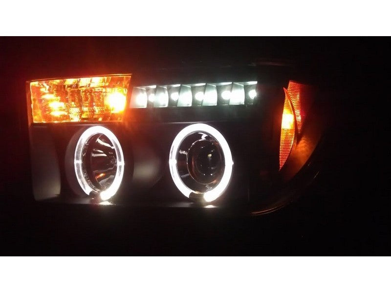 Spyder Toyota Tundra 07-133 Projector Headlights LED Halo LED Blk PRO-YD-TTU07-HL-BK SPYDER