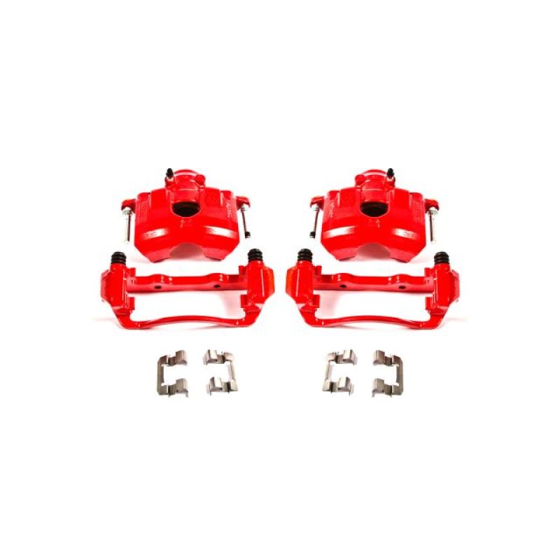 Power Stop 08-11 Ford Focus Front Red Calipers w/Brackets - Pair PowerStop