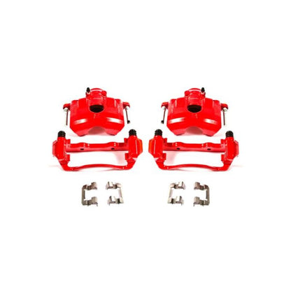 Power Stop 08-11 Ford Focus Front Red Calipers w/Brackets - Pair PowerStop
