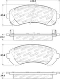 StopTech Premium Ceramic Brake Pads - 308.08440