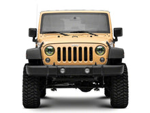 Load image into Gallery viewer, Raxiom 07-18 Jeep Wrangler JK 7-In LED Headlights Green Housing- Clear Lens