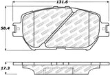 StopTech Street Disc Rear Brake Pads - 305.09080