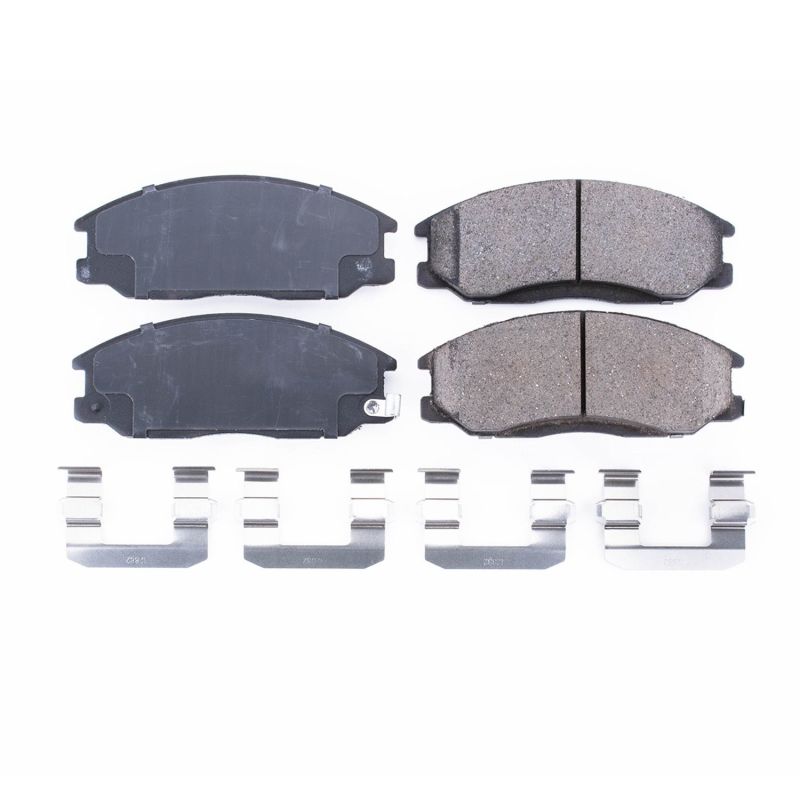 Power Stop 01-06 Hyundai Santa Fe Front Z17 Evolution Ceramic Brake Pads w/Hardware PowerStop
