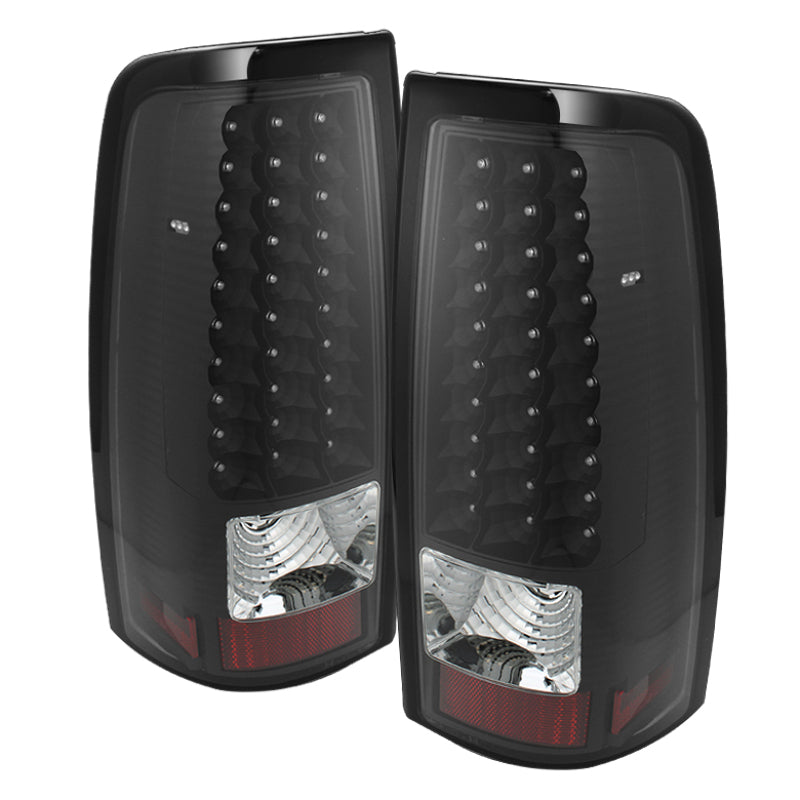 Xtune 03-06 Silverado 1500/2500 (Will Not Fit Stepside) LED Tail Lights Black ALT-ON-CS03-LED-BK SPYDER