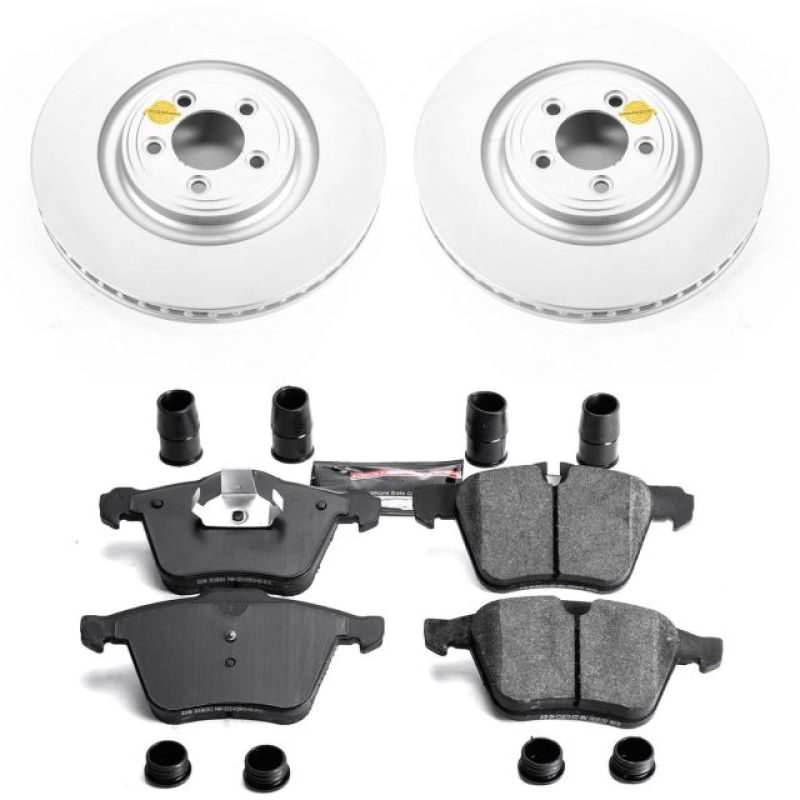Power Stop 07-08 Jaguar S-Type Front Z23 Evolution Sport Coated Brake Kit PowerStop