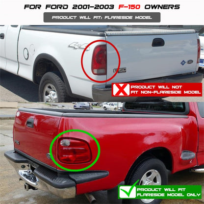 Spyder Ford F150 Flareside 01-03 (Not Fit Supercrew)Euro Style Tail Lights Chrome ALT-YD-FF15001FS-C SPYDER