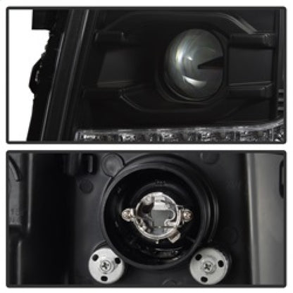 Spyder Chevy Silverado 1500 07-13 V2 Projector Headlights - LED DRL - Black PRO-YD-CS07V2-DRL-BK SPYDER