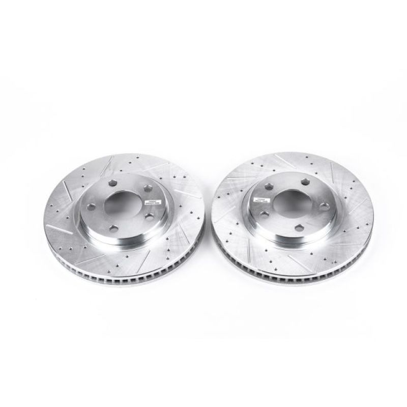 Power Stop 00-04 Buick LeSabre Front Evolution Drilled & Slotted Rotors - Pair PowerStop