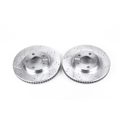 Power Stop 00-04 Buick LeSabre Front Evolution Drilled & Slotted Rotors - Pair PowerStop