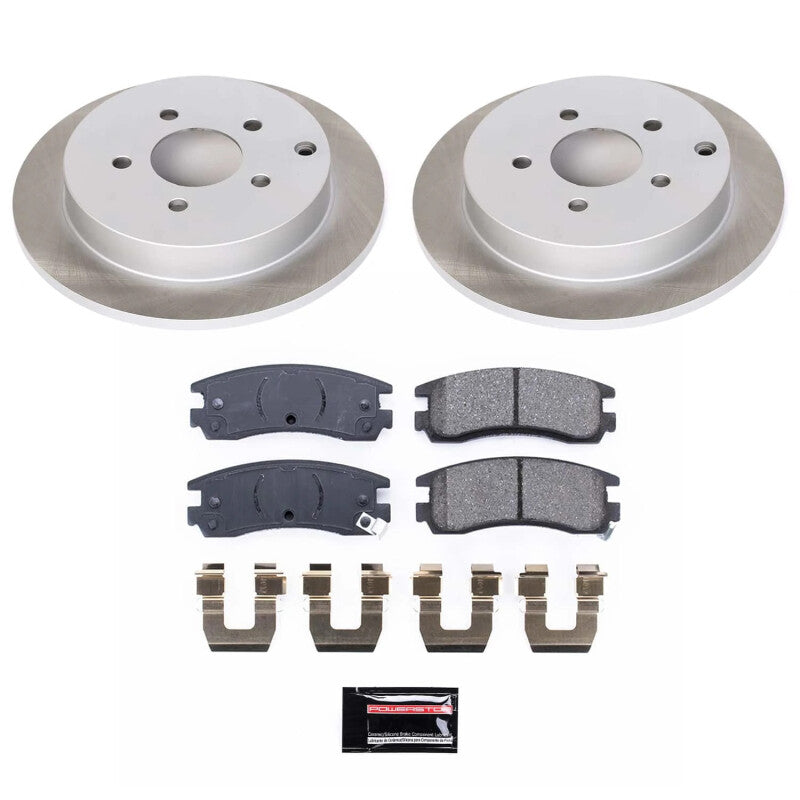 Power Stop 02-04 Pontiac Montana Rear Semi-Coated Rotor Kit PowerStop