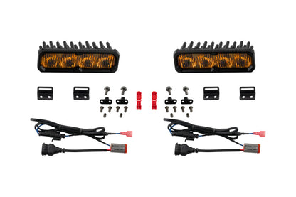 Diode Dynamics 2022-2026 Toyota Tundra/Sequioa Fog SS6 Pro LED Kit Yellow 3000K