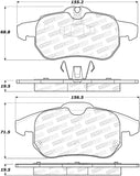 StopTech Premium Ceramic Brake Pads - 308.09720