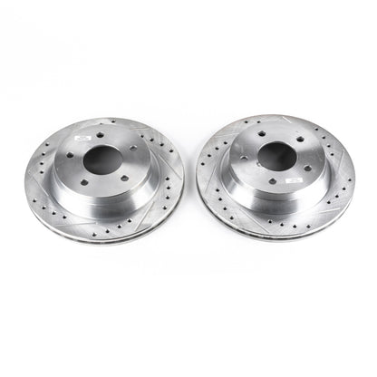 Power Stop 84-87 Chevrolet Corvette Front Evolution Drilled & Slotted Rotors - Pair PowerStop