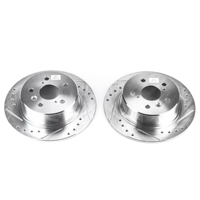 Power Stop 95-99 Toyota Avalon Rear Evolution Drilled & Slotted Rotors - Pair PowerStop