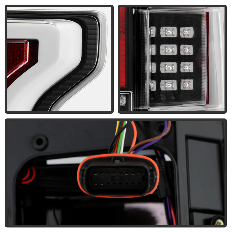 Spyder 18-20 Ford F150 w/ Rear Blind Spot LED Tail Lights - Black (ALT-YD-FF15018BS-LED-BK) SPYDER
