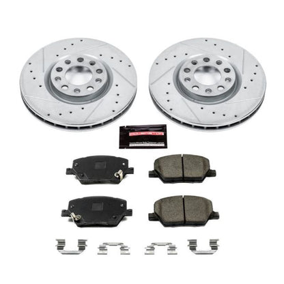 Power Stop 16-18 Fiat 500X Front Z23 Evolution Sport Brake Kit PowerStop