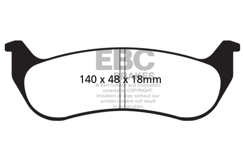 EBC GreenStuff Rear Brake Pads - DP21668 EBC