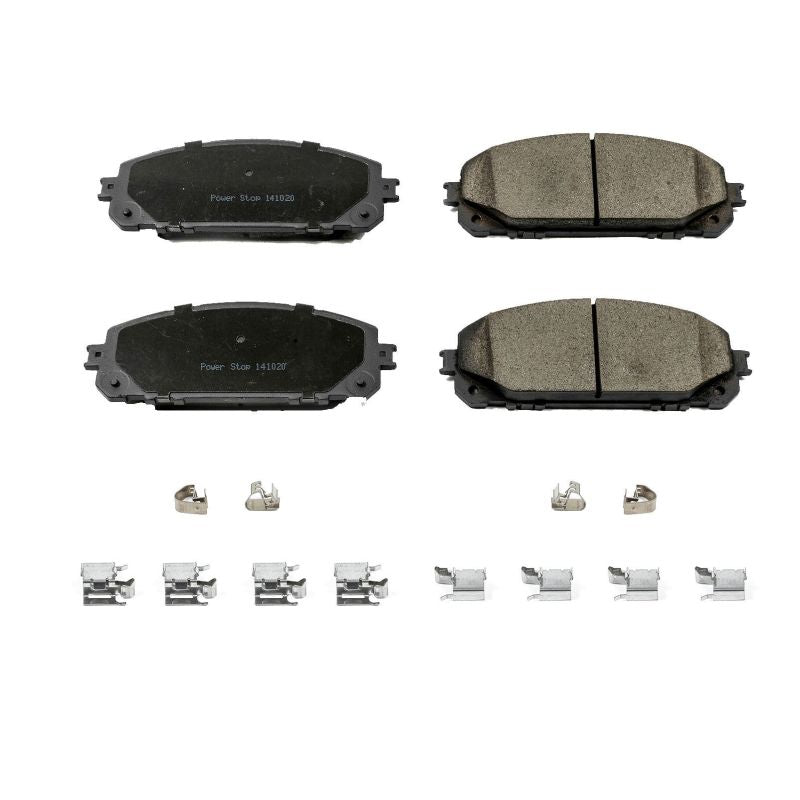 Power Stop 14-15 Jeep Cherokee Front Z17 Evolution Ceramic Brake Pads w/Hardware PowerStop