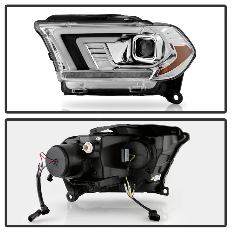 Spyder Dodge Durango 11-13 Halogen Model Only Projector Headlights - Chrome PRO-YD-DDU11SI-C SPYDER