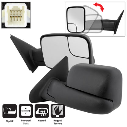 xTune 02-09 Dodge Ram 1500/2500/3500 Extendable - Power Heated Mirrors MIR-DRAM02-PW-SET SPYDER