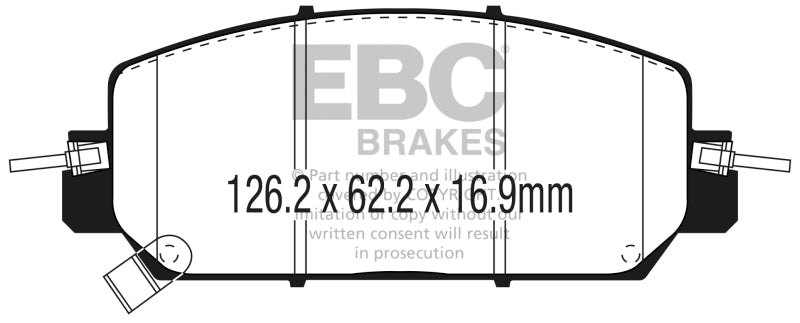 EBC YellowStuff Front Brake Pads - DP43084R