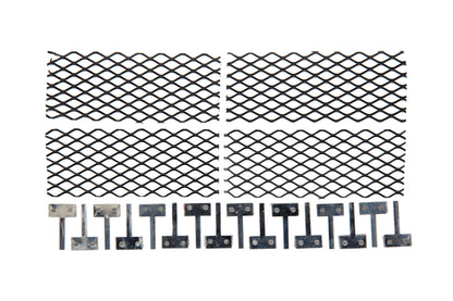 OLM S207 Style Paint Matched Rear Bumper Vent Inserts - Galaxy Blue Pearl - 2015-2021 Subaru WRX / STI
