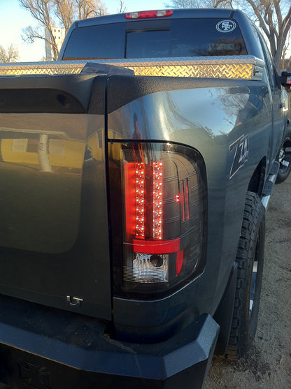 Spyder Chevy Silverado 07-13 LED Tail Lights Blk ALT-YD-CS07-LED-BK SPYDER