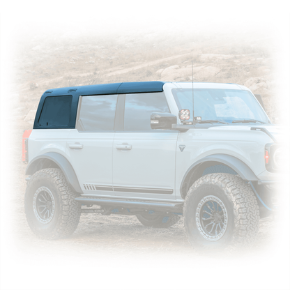 Turn Offroad 2021+ Ford Bronco Hard Top (4 Door) Primer/Badge Delete/Wiper & Defrost