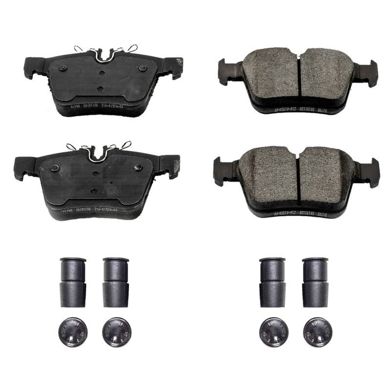 Power Stop 15-19 Mercedes-Benz C300 Rear Z17 Evolution Ceramic Brake Pads w/Hardware PowerStop