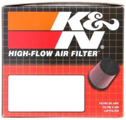 K&N Uni Chrome Oval Tapered Filter 2.125in FlgID x 4inB OL x 3inB OW x 3inT OL x 2inT OW x 2.75in H K&N Engineering